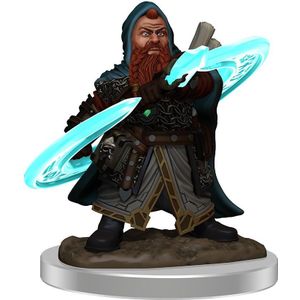 Pathfinder Battles: Male Dwarf Sorcerer Premium Painted Figure