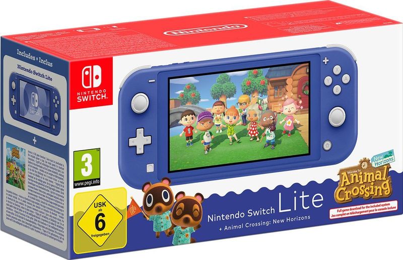 Nintendo Switch Lite - Blauw - Gameconsole - Inclusief Animal Crossing New Horizons (Digitaal)