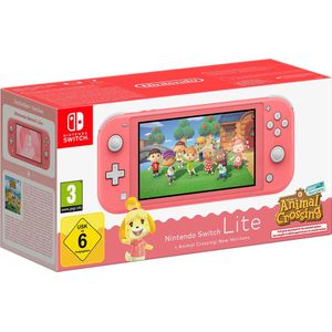Nintendo Switch Lite - Coral - Handheld Spelsysteem - Inclusief Animal Crossing New Horizon (Digital)