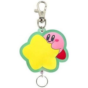 Kirby Rubber Reel Keychain - Warp Star Kirby
