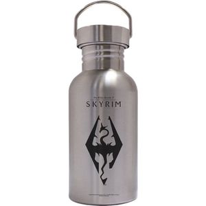 Skyrim Steel Canteen Bottle - Seal of Akatosh