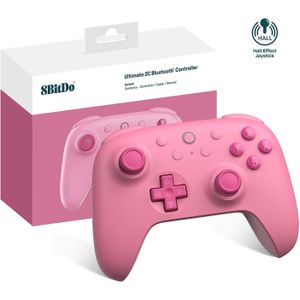 8BitDo - Ultimate 2C - Bluetooth Controller - Roze - Draadloos