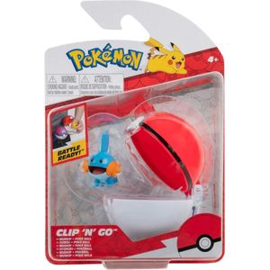 Pokemon Figure - Mudkip + Poke Ball (Clip 'n' Go)