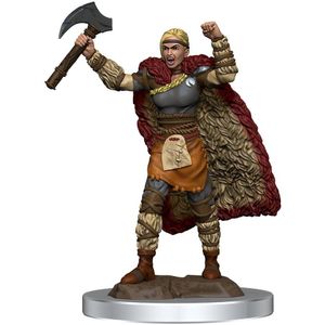 Dungeons & Dragons Icons of the Realms - Female Human Barbarian (Axe) Premium Figure