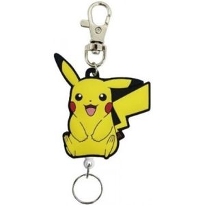 Pokemon Rubber Reel Keychain - Pikachu