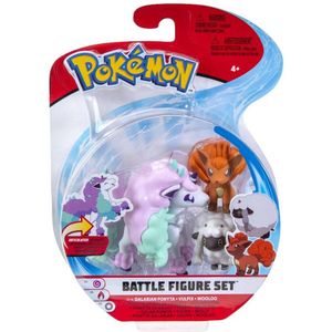 Pokemon Battle Figure Pack - Galarian Ponyta, Vulpix, Wooloo