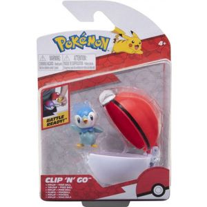 Pokemon Figure - Piplup + Poke Ball (Clip 'n' Go)