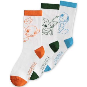 Pokémon - Starters Crew Socks (3Pack)