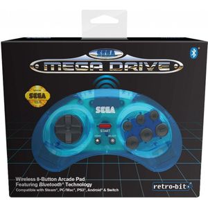 Retro-Bit SEGA Mega Drive Bluetooth Gamepad (Blue)