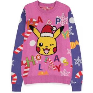 Pokémon - Pikachu Patched - Kersttrui - Katoen en Acryl