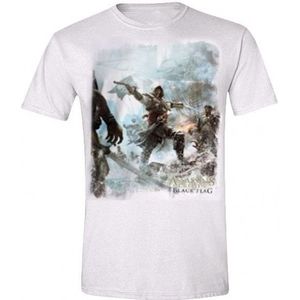 Assassin's Creed 4 T-Shirt Fighting Stance White