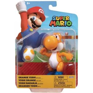 Super Mario Action Figure - Orange Yoshi with Egg
