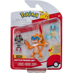 Pokemon Battle Figure Pack - Pawniard, Monferno & Squirtle