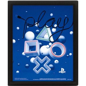 Playstation - Framed 3D Poster