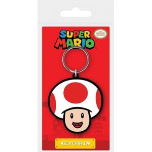 Super Mario - Toad  Rubber Keychain