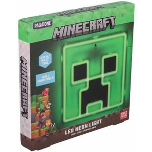Minecraft - Creeper LED Neon Light - Nachtlamp - Groen - Kunststof