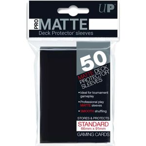 Ultra Pro - Deck Protector Sleeves Zwart (Matte) (50 stuks)