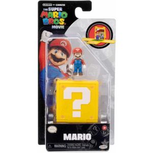 Super Mario Movie Question Block Mini Figure - Mario