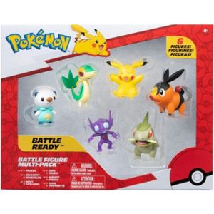 Pokemon Battle Figure - Multi Pack (Pikachu, Oshawott, Snivy, Tepig, Sableye & Axew)
