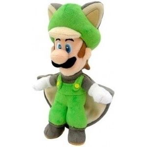Super Mario Pluche - Flying Squirrel Luigi (23cm)