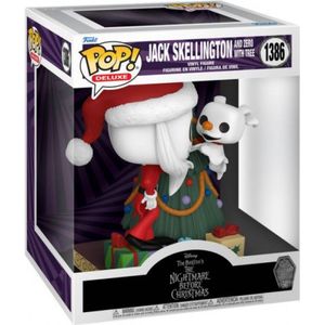 The Nightmare Before Christmas 30th Anniversary Funko Pop Deluxe Vinyl: Jack and Zero With Tree