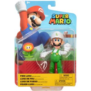 Super Mario Action Figure - Fire Luigi