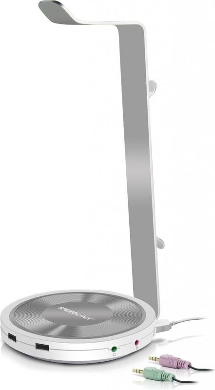 Speedlink - Estrado - Headsetstandaard - Zwart - Geïntegreerde USB-hub met 3 USB 2.0-poorten