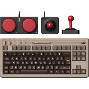 8BitDo - Retro Mechanical ISO Keyboard - C64 Edition - Gaming Toetsenbord - Zwart - ABS
