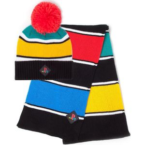 Playstation - Retro Colors Beanie & Scarf Gift Set