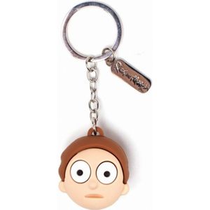 Rick & Morty - Morty Face 3D Rubber Keychain