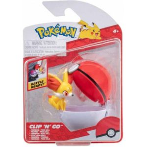 Pokemon Figure - Fennekin + Poke Ball (Clip 'n' Go)