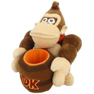 Super Mario - Donkey Kong Pluche with Barrel (25cm)