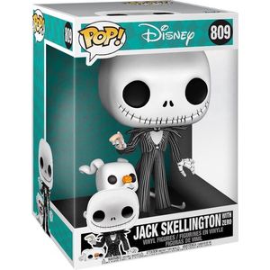 Disney Nightmare Before Christmas Funko Pop Vinyl: Jumbo Jack Skellington with Zero