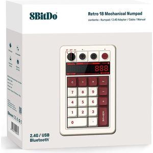 8BitDo Retro 18 Mechanical Numpad Fami Edition