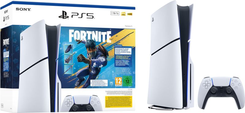 PlayStation 5 (1TB) Disc Edition (SLIM VERSION) + Fortnite Flowering Chaos Bundle