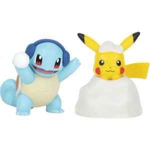 Pokemon Battle Figure Pack - Christmas Pikachu & Squirtle