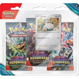 Pokemon TCG Scarlet & Violet Twilight Masquerade Booster 3-Pack - Snorlax