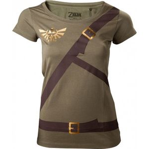 Zelda - Female Link's Shirt with Printed Straps