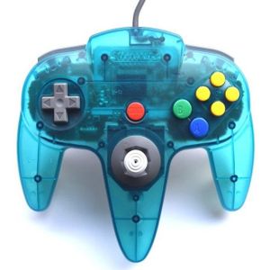 Nintendo 64 Controller Blauw/Transparant