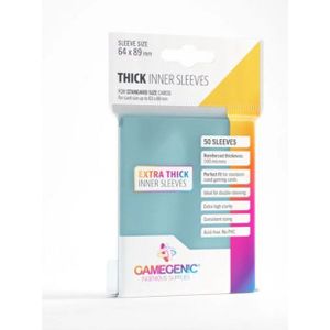 GameGenic - Thick Inner Card Sleeves Transparant (50 stuks)