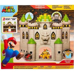 Super Mario Action Figure Deluxe Bowser's Castle Playset