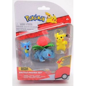 Pokemon Battle Figure Pack - Ivysaur, Horsea & Pikachu
