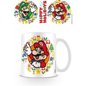 Super Mario Mug - Happy Holidays