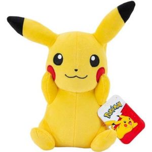 Pokemon Pluche - Pikachu Holding Cheeks