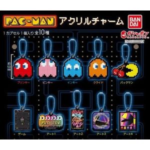 Pac-Man Gashapon Acrylic Keychain - Pinky (Pink)