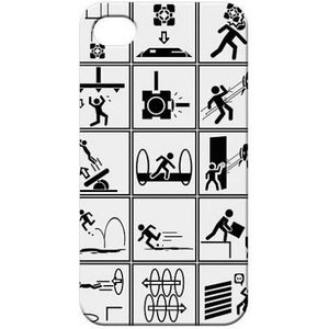 Portal 2: iPhone 4 Chamber Squares or Info Graphics Case