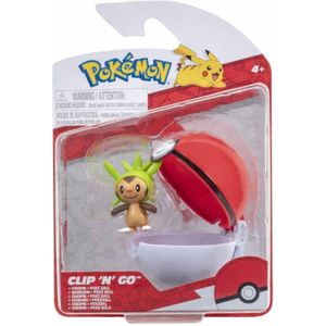 Pokemon Figure - Chespin + Poke Ball (Clip 'n' Go)