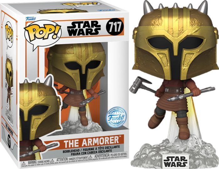 Star Wars The Mandalorian Funko Pop Vinyl: The Armorer (with Jetpack)