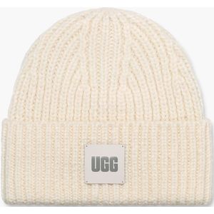 UGG Chunky Rib Beanie Beige muts