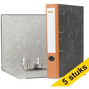 Aanbieding: 5x 123inkt classeur A4 karton oranje 50 mm